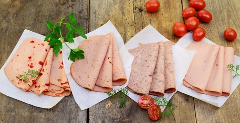 Fleischkäse-Aufschnitt in verschiedenen Sorten Metzgerei Rückert